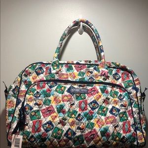 Vera Bradley Go Anywhere Carry-On. Cuban Stamps
